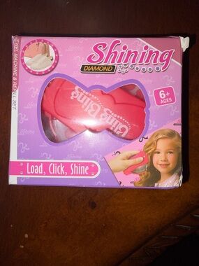Bling Jewelry Pink Shining Diamond Kids Jewel Machine Hair Accessory